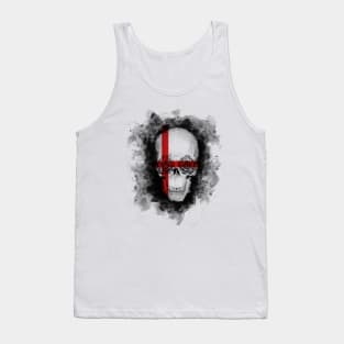 Cool Skull Rocker With Eye Roses and a Red Cross Tank Top